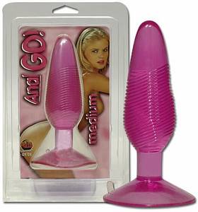 Анальная пробка Anal Go! Medium, розовая