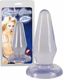 Анальная пробка Crystal Crear Big Plug, прозрачная