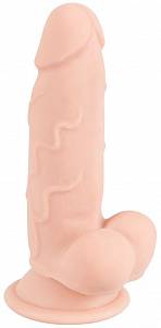 Фаллоимитатор на присоске Small Bendable Dildo, телесный