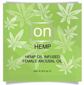 Пробник возбуждающего масла для клитора Sensuva On Hemp Infused Arousal Oil, 0,5 мл