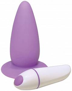 Анальная пробка с вибрацией Smile Boogie, фиолетовая