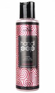 Вкусовой гель для мануальных и оральных ласк Sensuva Handipop Strawberry - клубника, 125 мл