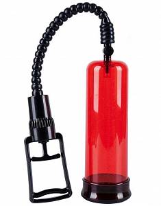Вакуумная помпа Air Control Penis Pump, красная
