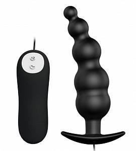 Анальный стимулятор с вибрацией Pretty Love, черный