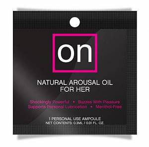 Пробник возбуждающего масла для клитора Sensuva On Arousal Oil Original, 0,3 мл