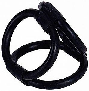 Эрекционное кольцо Tri3Ring Cock Cage, черное