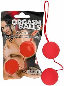 Вагинальные шарики Orgasm Ball, красные