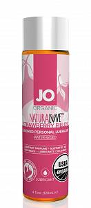 Органический лубрикант JO Organic Naturalove Strawberry Fields - клубника, 120 мл