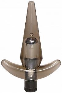 Анальная пробка с вибрацией Anal Drops Small Vibrating Plug, серая