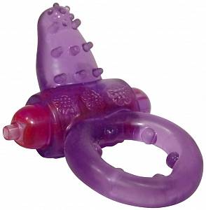 Эрекционное кольцо с вибрацией Be Thrilled Vibrating Cockring, лиловое