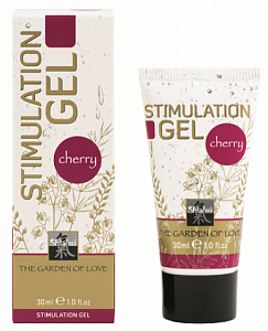 Стимулирующий гель для женщин Shiatsu Stimulating Gel Cherry - вишня, 30 мл