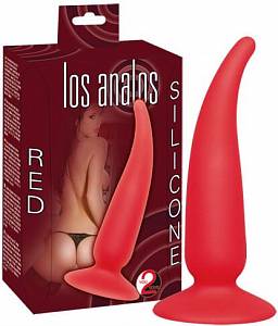 Анальная пробка Los Analos Red, красная