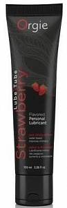 Оральный лубрикант Orgie Lube Tube Strawberry - клубника, 100 мл