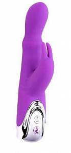 Вибратор Melody Woo Kiss Bunny, фиолетовый