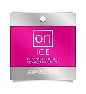 Пробник охлаждающего возбуждающего масла Sensuva On Ice Buzzing & Cooling, 0,3 мл