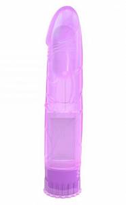 Гелевый вибратор Crystal Jelly Seduction, фиолетовый