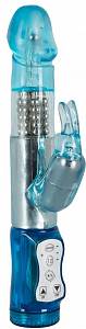 Rabbit вибратор Crazy Clit Tickler, голубой