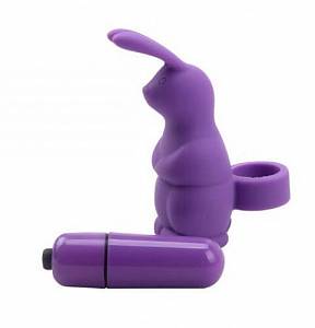Мини вибратор на палец MisSweet Sweetle Rabbit, фиолетовый